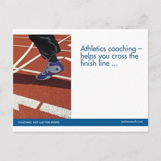 Track Sports Postcard Briefkaart (Voorkant)