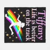  TRACK STAR GEPERSONALISEERDE FLEECE DEKEN (Voorkant (Horizontaal))