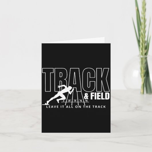 Track & veld laat de spelen beginnen veldreis kaart (Voorkant)
