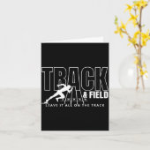 Track & veld laat de spelen beginnen veldreis kaart (Gele Bloem)