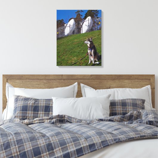 Tracker-hond Canvas Afdruk (Insitu (Slaapkamer))