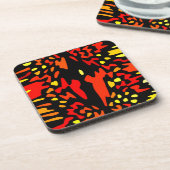Tracker Hot Pattern Plastic Beverage Coasters Bier Onderzetter (Linkerzijde)
