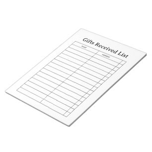 Tracker Ontvangen Cadeaus Notitieblok