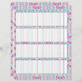 Tracker-papierblad (Voorkant / Achterkant)