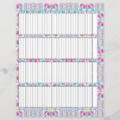 Tracker-papierblad (Voorkant)