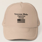 Tracker Pet: Veteranen Maken Amerika Groot Trucker Pet (Voorkant)