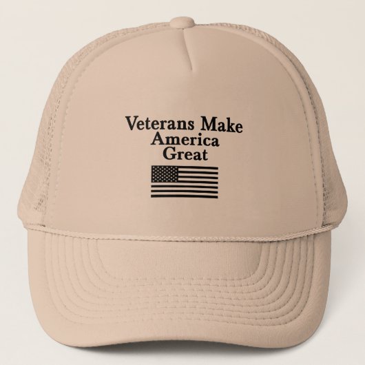 Tracker Pet: Veteranen Maken Amerika Groot Trucker Pet (Voorkant)
