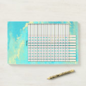 Tracker. Post-it® Notes (Op bureau)