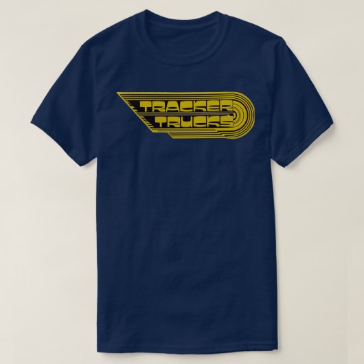 Tracker Trucks retro skateboard design 1 T-shirt (Design voorkant)