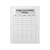 Tracker voor gewichtsverlies notitieblok (Linkerzijde)