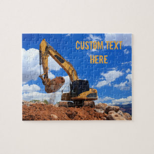 Trackhoe Excavator Legpuzzel
