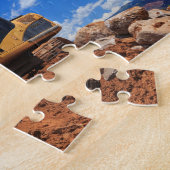 Trackhoe Excavator Legpuzzel (Zijkant)