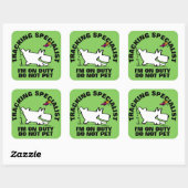 TrACKING SPECIALIST Vierkante Sticker (Vel)