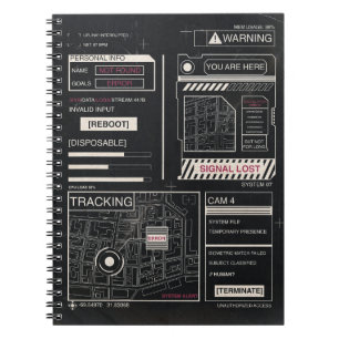 Tracking - Techno-Brutalist Streetwear Design Notitieboek