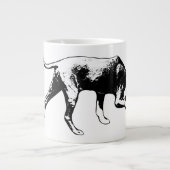 Trackingmodus – neus naar grond grote koffiekop (Voorkant)