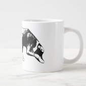 Trackingmodus – neus naar grond grote koffiekop (Rechts)