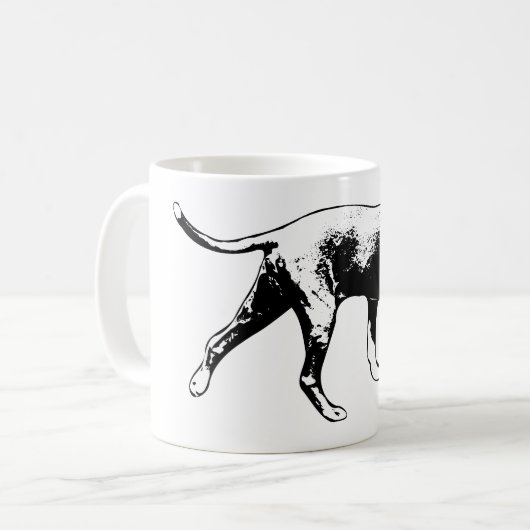 Trackingmodus – neus naar grond koffiemok (Voorkant links)