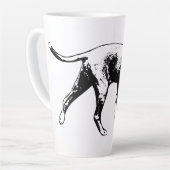 Trackingmodus – neus naar grond latte mok (Linkerhoek)