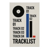 Tracklist - Vinyl - Poster (Voorkant)