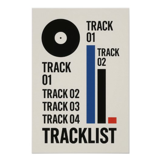 Tracklist - Vinyl - Poster (Voorkant)