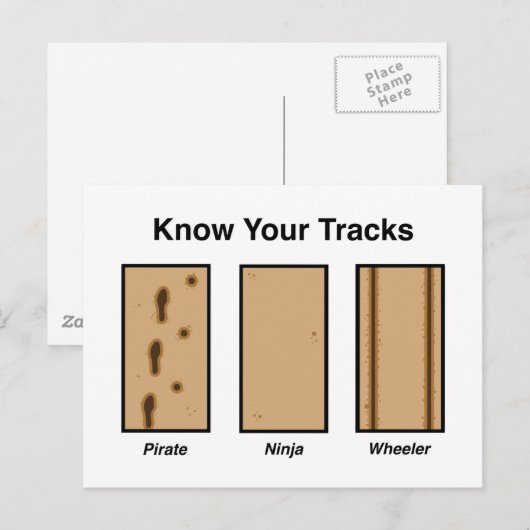 Tracks Briefkaart (Voorkant / Achterkant)