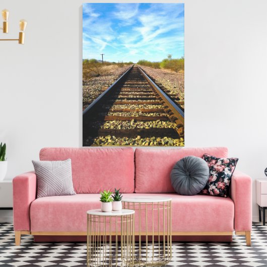 Tracks Canvas Afdruk (Insitu (Woonkamer))