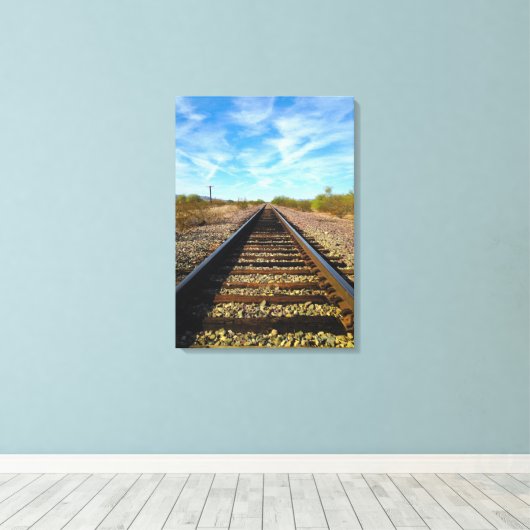Tracks Canvas Afdruk (Insitu (Houten vloer))