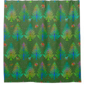 Tracks maken in het voorjaar douchegordijn (Voorkant)