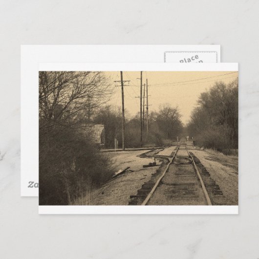 Tracks to Nowhere Briefkaart (Voorkant / Achterkant)