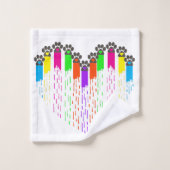 Tracks van mijn hart handdoek (Wasdoekje)