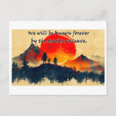 Tracks We Leave Behind - Design 1 Briefkaart (Voorkant)