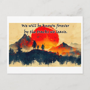 Tracks We Leave Behind - Design 1 Briefkaart