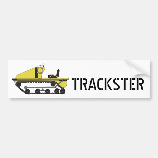 trackster, TRACKSTER - Gepersonaliseerd Bumpersticker (Voorkant)