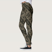Traços e forms marrom muito escuro e ton claros leggings (Links)
