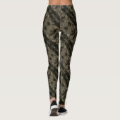 Traços e forms marrom muito escuro e ton claros leggings (Achterkant)