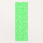 Traços verdes e brancos sem padrão visível. yogamat (Voorkant)