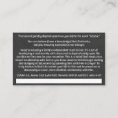 Tract Card - Belief Visitekaartje (Achterkant)