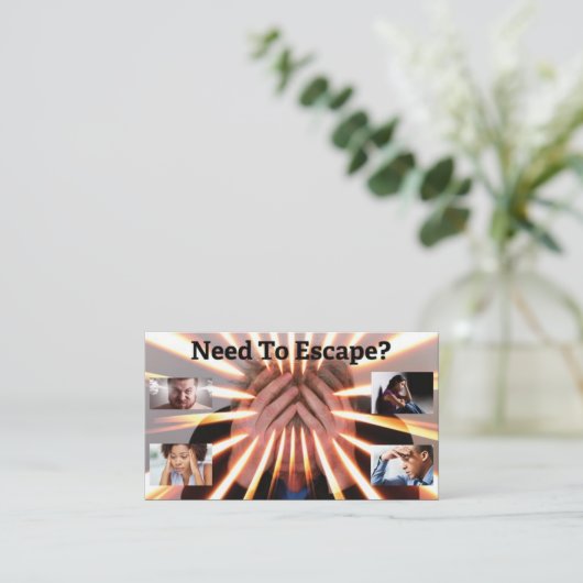 Tract - Escape Visitekaartje (Staand voorkant)