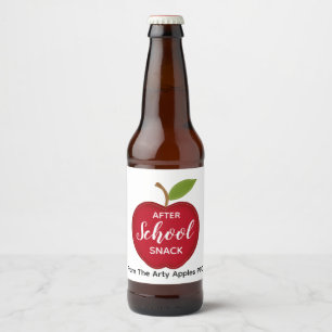Tractatie na schooltijd Bierfles Etiket, Grappige Bier Etiket