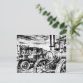 Tractie-engine en Steam Truck  Briefkaart (Staand voorkant)