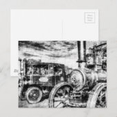 Tractie-engine en Steam Truck  Briefkaart (Voorkant / Achterkant)