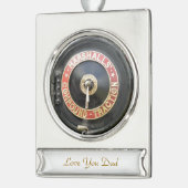 TRACTIEMOTOREN VERZILVERD BANNER ORNAMENT (Links)