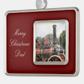 TRACTIEMOTOREN VERZILVERD OMLIJST ORNAMENT (Links)