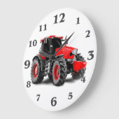 Tracto rafbeelding opeen ronde grote wandklok (Hoek)