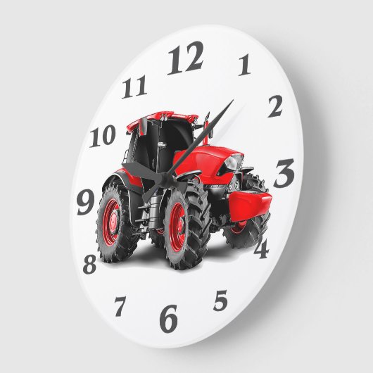 Tracto rafbeelding opeen ronde grote wandklok (Hoek)