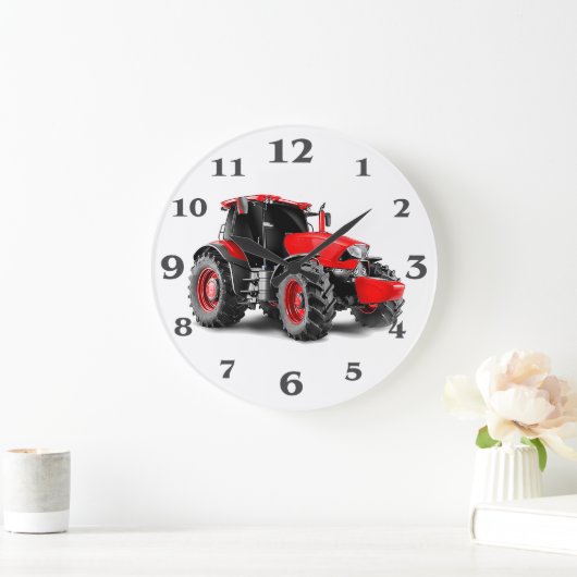 Tracto rafbeelding opeen ronde grote wandklok (Huis)