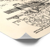 Tractor 1932 Patent Art Old Peper Poster (Hoek)