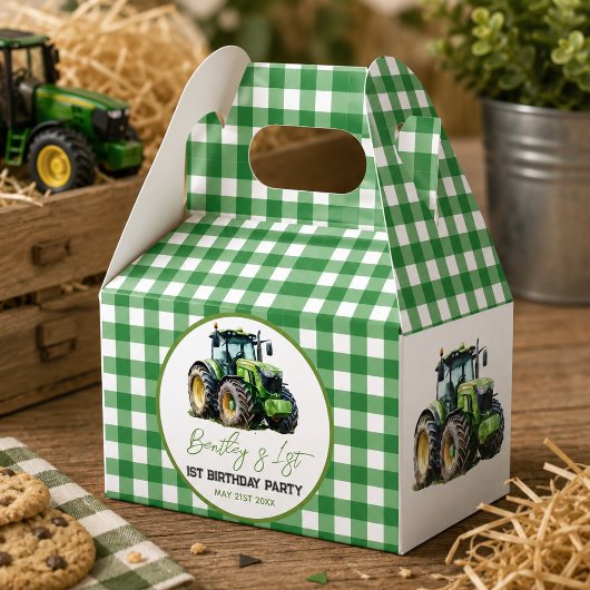 Tractor 1e verpartij leuk op de boerderij bedankdoosjes