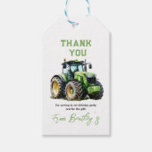 Tractor 1e verpartij leuk op de boerderij cadeaulabel (Voorkant)