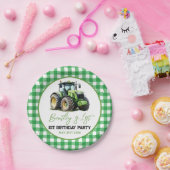 Tractor 1st Birthday Party Fun Boerderij Papieren Bordje (Feest)